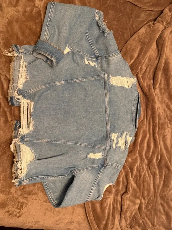 Distressed Denim Jacket - Picture 3 of 3